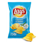 Чипсы Lay’s картофельные сметана и зелень 150 г
