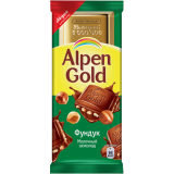 Шоколад Alpen Gold молочный с дробленым фундуком 90 г