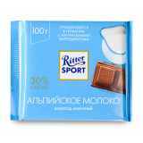 Шоколад Ritter Sport  молочный с альпийским молоком 100 г