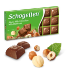 Шоколад Schogetten Молочный с лесными орехами 100 г