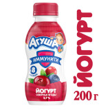 Йогурт Агуша Иммунити питьевой Северные ягоды с 8 месяцев 2,7 % 200 мл бзмж